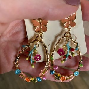 unique enamel earrings